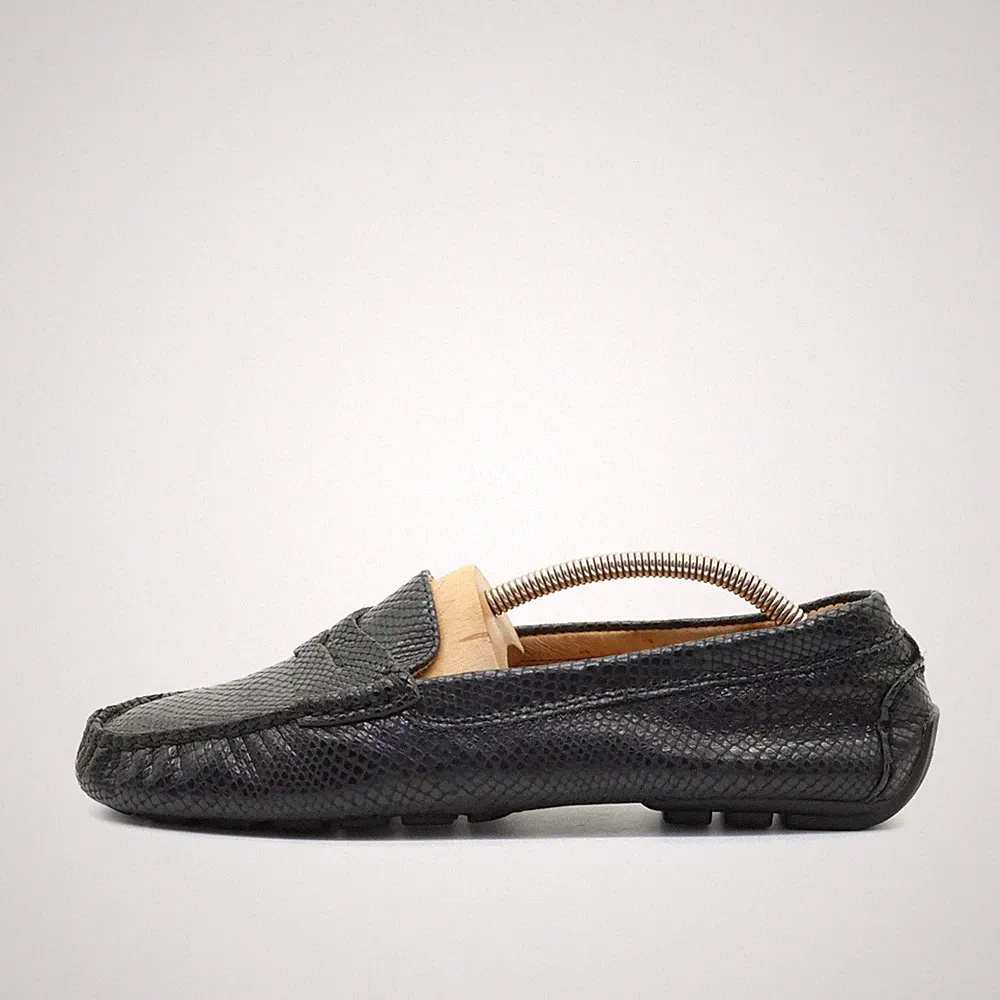 Lauren Ralph Damen Mokassin EU 41 Camila-FL-CSL schwarz Leder RLL Loafer