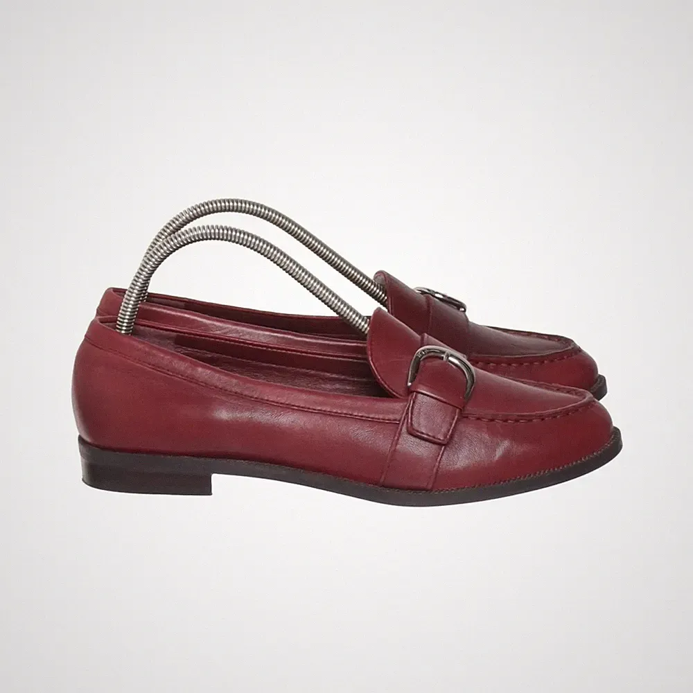 Lauren Ralph Lauren, Loafers, Größe: 35 1/2, Leder, Rot, Damen #14k