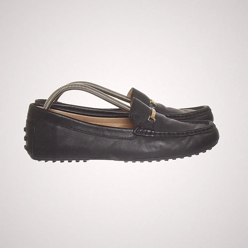 Lauren Ralph Lauren, Loafers, Größe: 37, Leder, Schwarz, Damen #ldQ