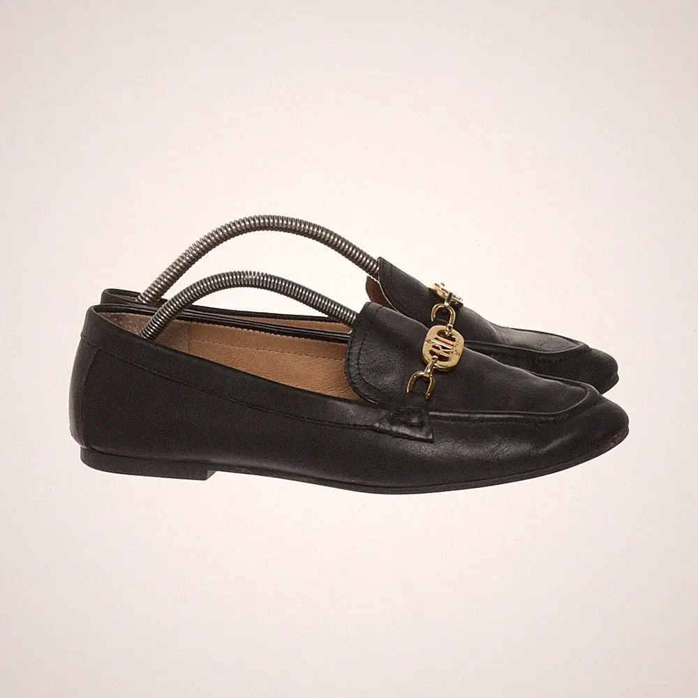 Lauren Ralph Lauren, Loafers, Größe: 38 1/2, Leder, Schwarz, Damen #oiL