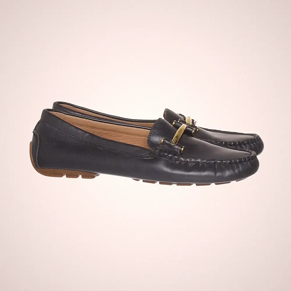 Lauren Ralph Lauren, Loafers, Größe: 38, Blau/Gold, Damen #XAl