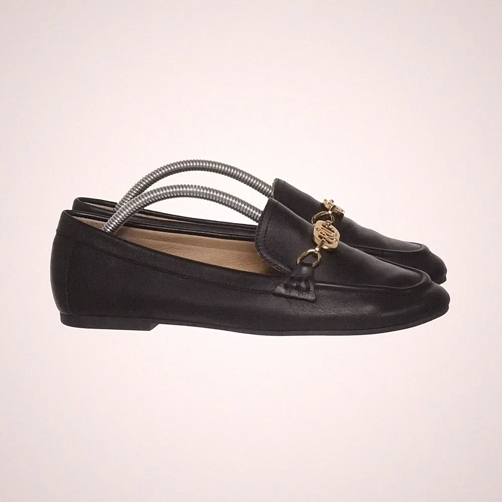 Lauren Ralph Lauren, Loafers, Größe: 38, Leder, Schwarz, Damen #df3