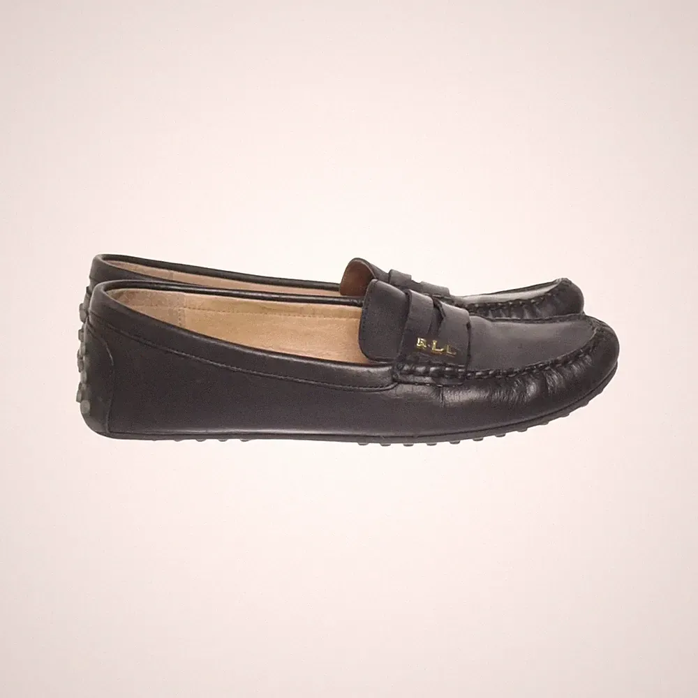 Lauren Ralph Lauren, Loafers, Größe: 39, BELEN, Leder, Schwarz, Damen #Kr0