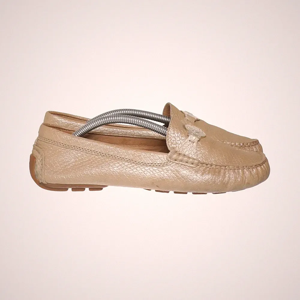 Lauren Ralph Lauren, Loafers, Größe: 39, Leder, Beige, Damen #0cp