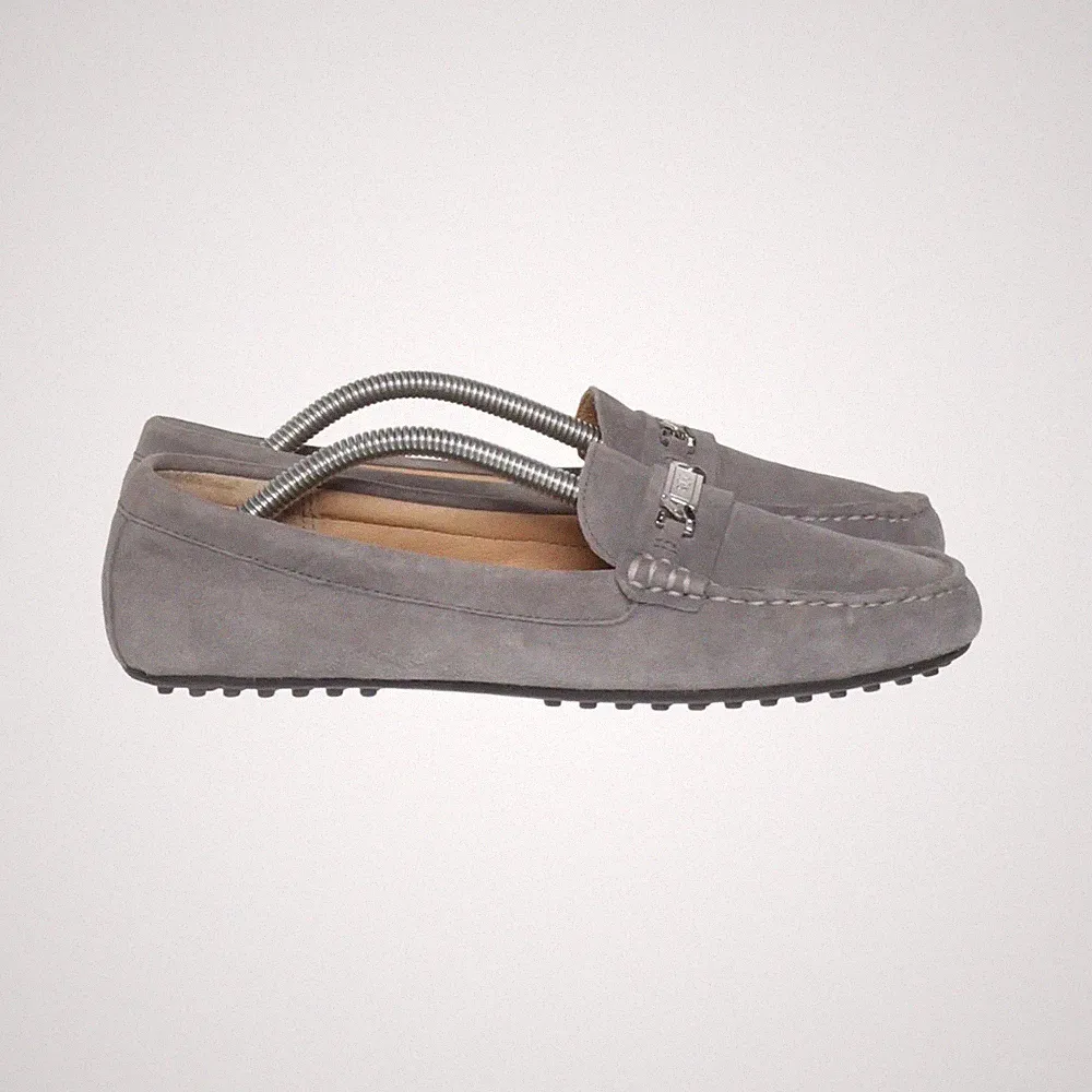 Lauren Ralph Lauren, Loafers, Größe: 39, Leder, Grau, Damen #9XP