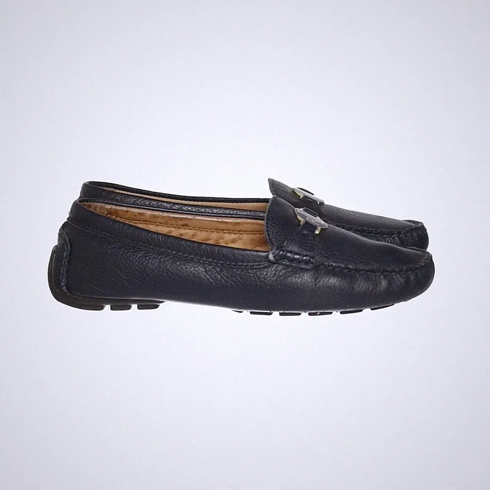 Lauren Ralph Lauren, Loafers, Größe: 39, model: carley, Leder, Blau, Damen #Q8l