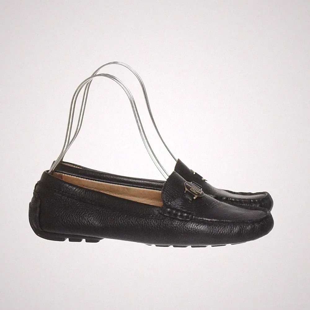 Lauren Ralph Lauren, Loafers, Größe: 40, Leder, Schwarz, Damen #kza