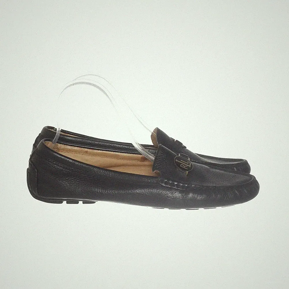 Lauren Ralph Lauren, Loafers, Größe: 41, model: carley, Leder, Schwarz #pzn