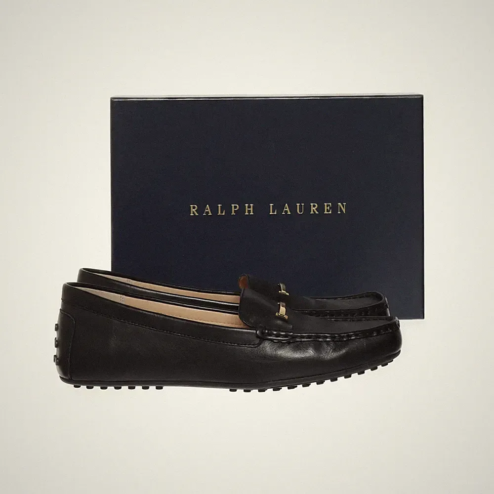 Lauren Ralph Lauren, Loafers, Größe: 43, Leder, Schwarz, Herren #vGF