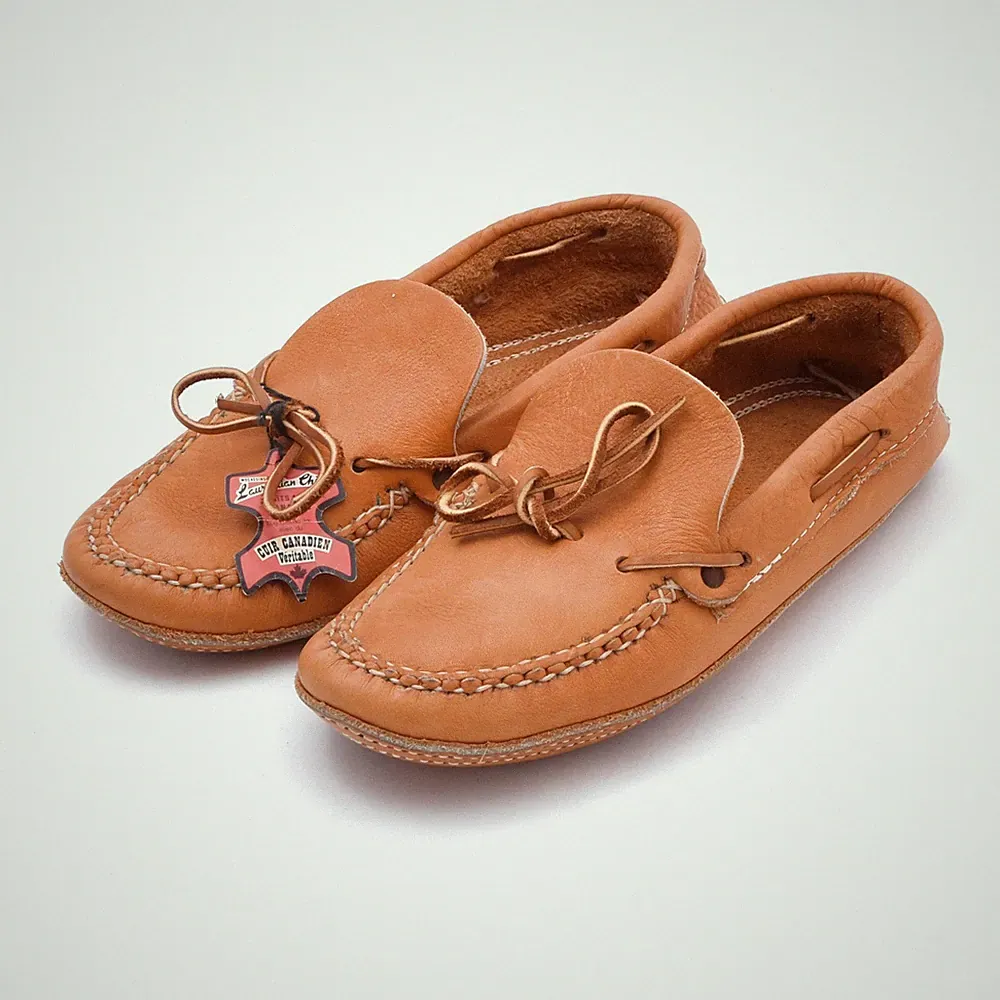 LAURENTIAN CHIEF Mocassins Gr 6 Schuhe Made in CANADA Loafer Hausschuhe Karibu