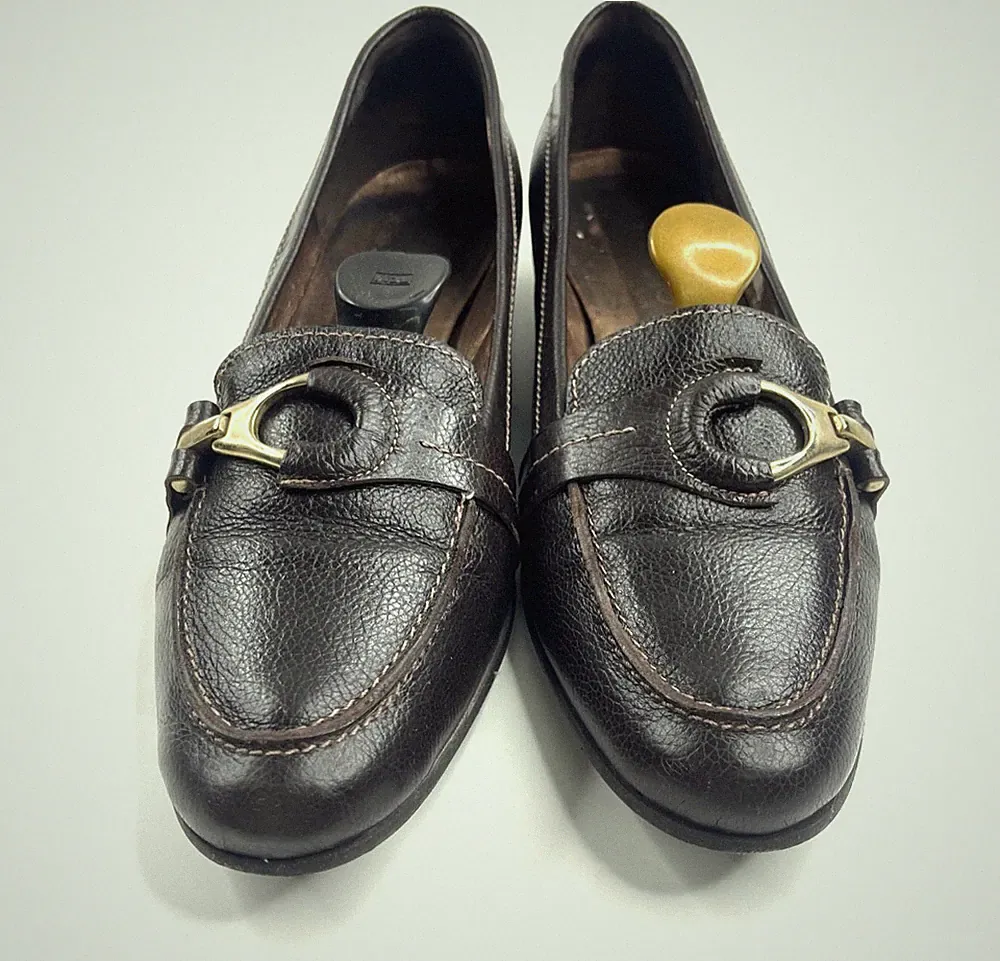 Lavorazione Artigiana italienischer Halbschuh Lede rLoafer Größe 40,5