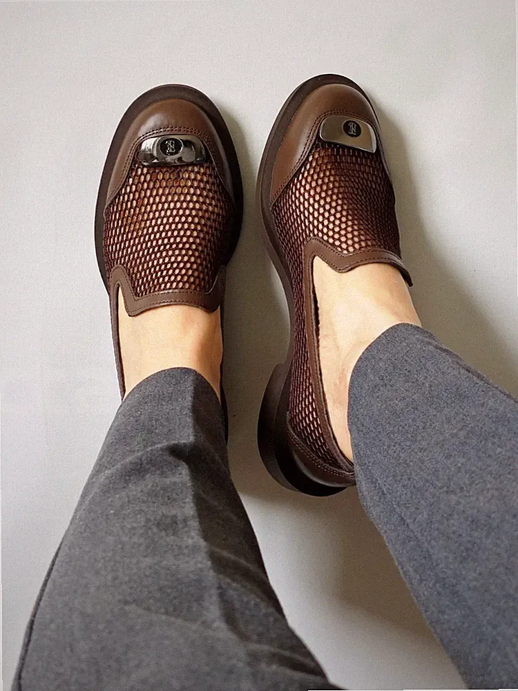 Leder-Loafer Damen Braun Bequem Premium Gr. 39