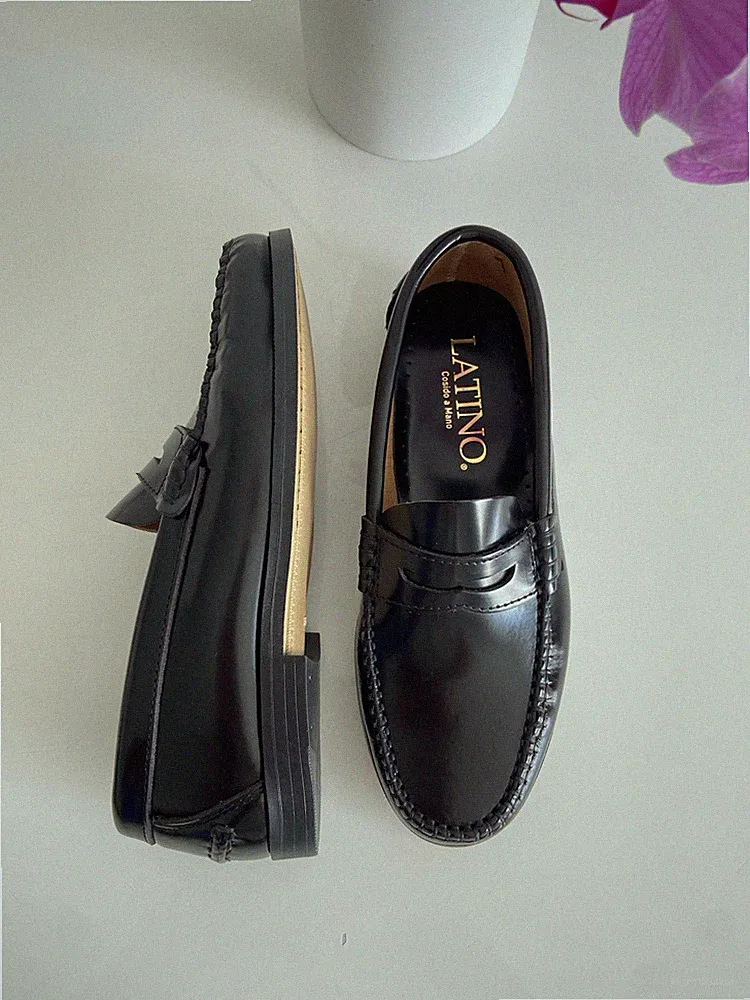 Leder Loafer Damen von Latino, Gr. 39 – Made in Spain