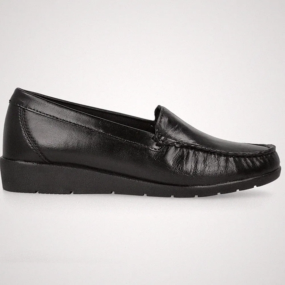 Leder Mokassin Slipper Bequemer für ältere Frauen Damen. Loafer Kiowa Casual...