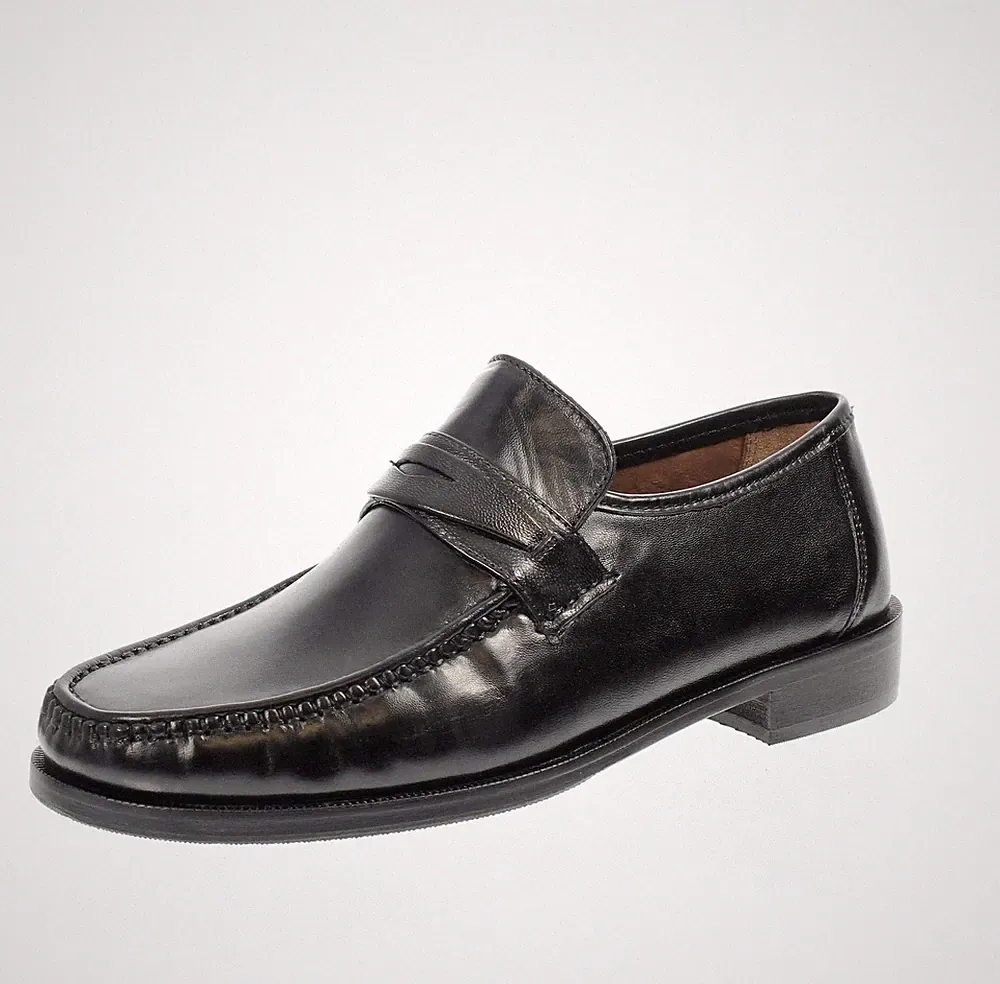 Lederwerkstatt Leder Halbschuhe mit schwarzem Absatz - Herren Schuhe Halbschuhe