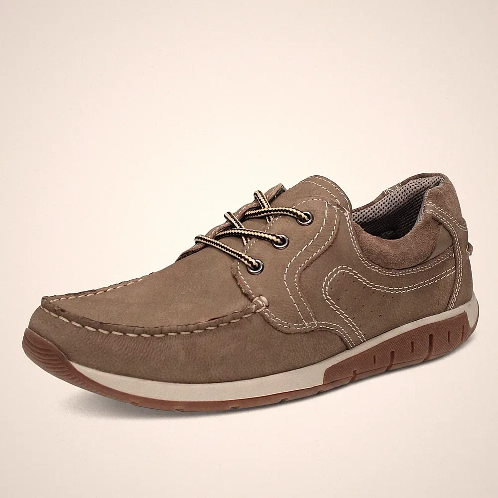 Lederwerkstatt Thron - Schnürschuhe aus grauem Leder - Größe 40 Herren