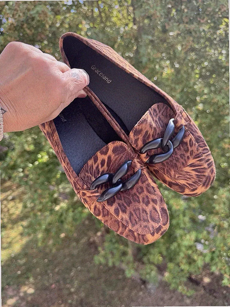 Leo Loafer mit Statement-Kette | Neu | Gr. 38