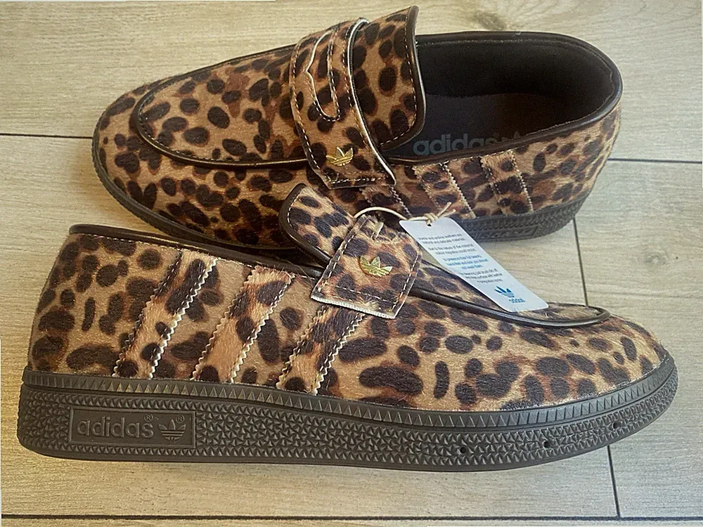 Leopard ADIDAS ORIGINALS HANDBALL Spezial HALBSCHUHE (UK6,5)
