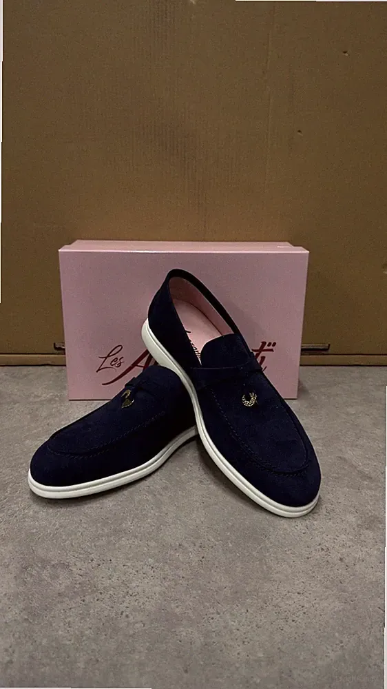 Les Amaranti Damen Loafer Emma Gr. 41 Blau Neu