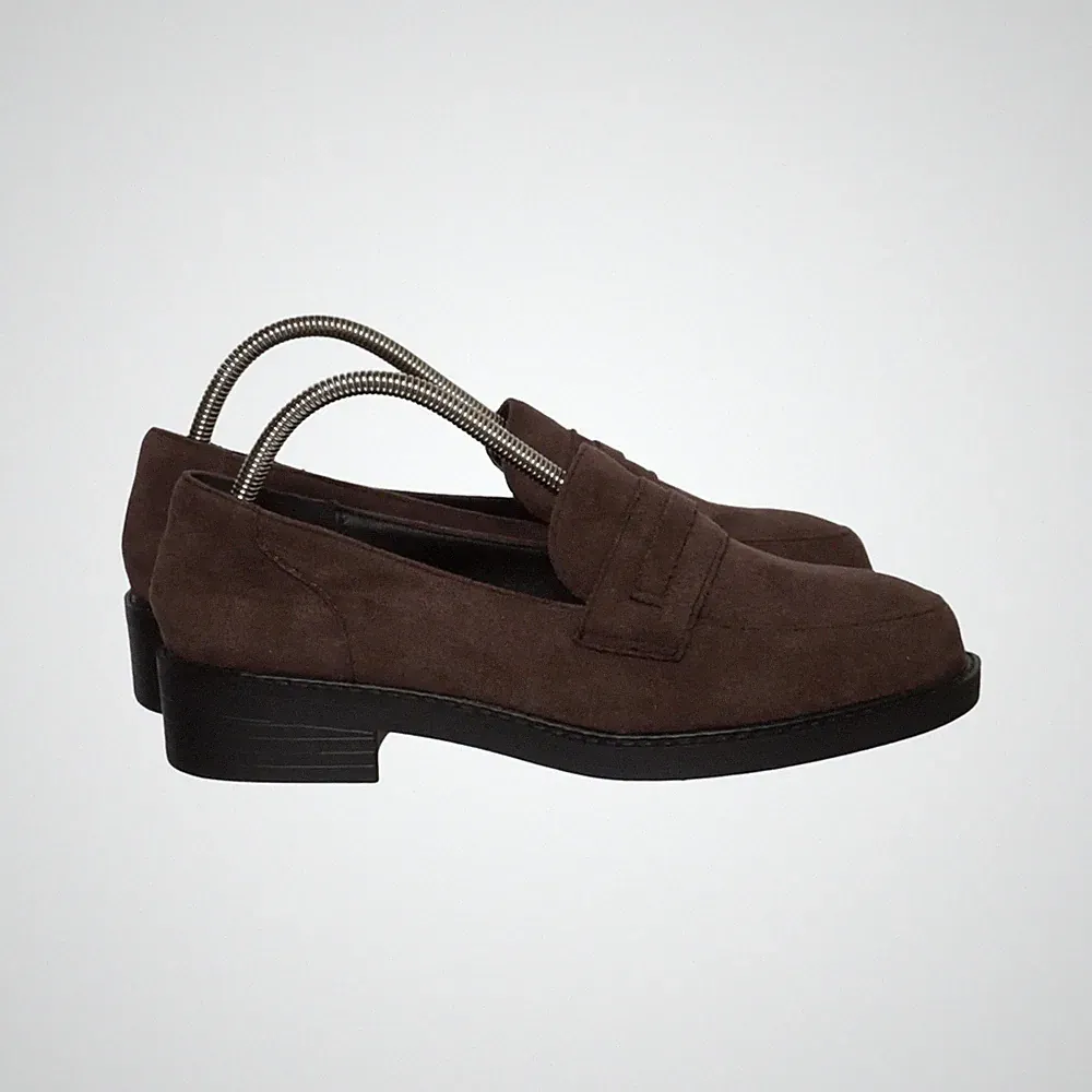 Liang Liang, Loafers, Größe: 35, Wildlederimitat, Braun, Damen #G0p