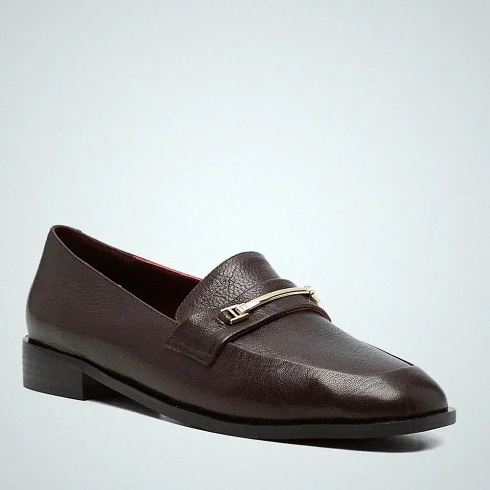 Linda Baumann Damen Braune Leder Loafer Freizeit LDB6585-26170BRW