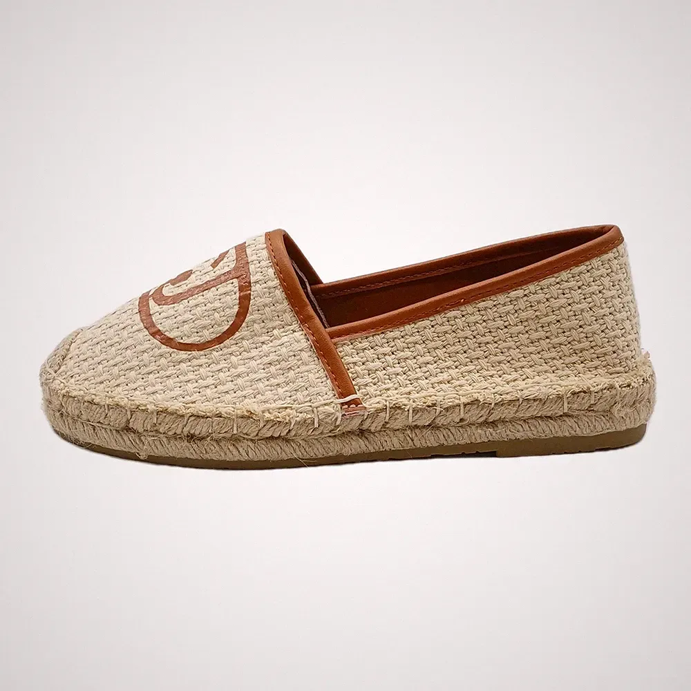 Liujo Damen Schuhe Gr. 37 Halbschuhe beige braun Stoff Angebot 145€ rd254
