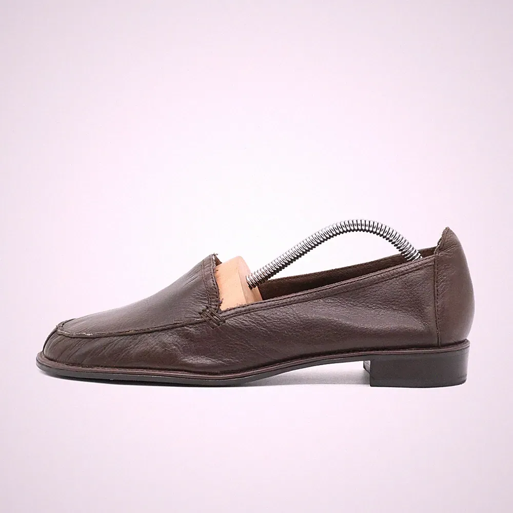 Liz Claiborne Damen Loafer EU 39,5 Velda Braun Leder Low Top Bequem Comfort