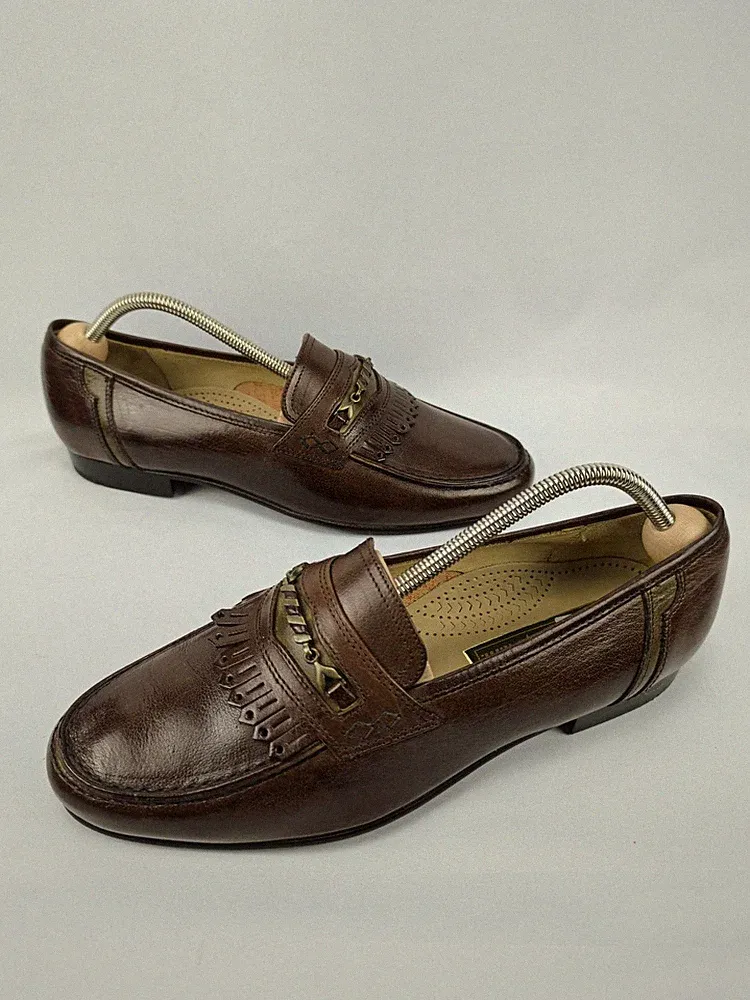 LLOYD Cassidy Herren Loafer Slipper Leder Braun Gr. 44 Neu ohne Karton