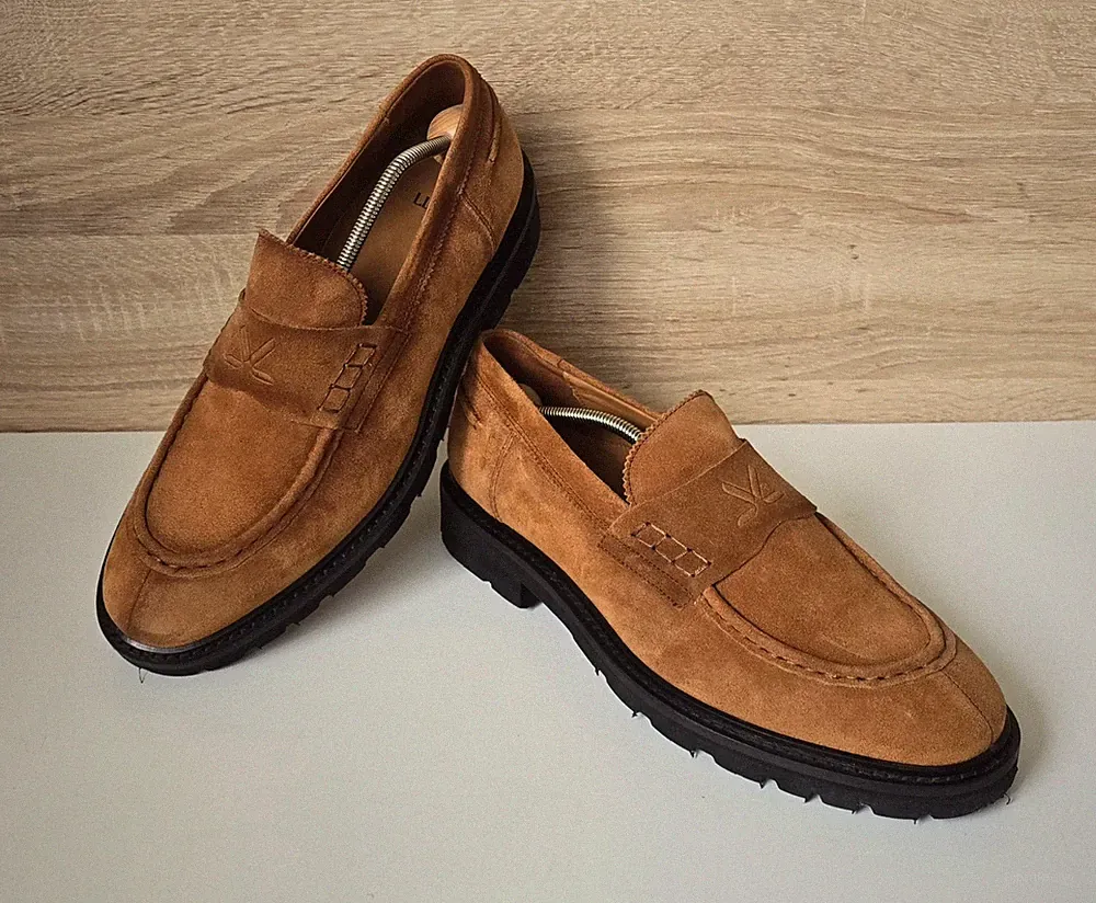 Lloyd Leder Penny Loafer Slipper Mohassin Schuhe Halbschuhe Gr. 6,5 = 40 w. NEU
