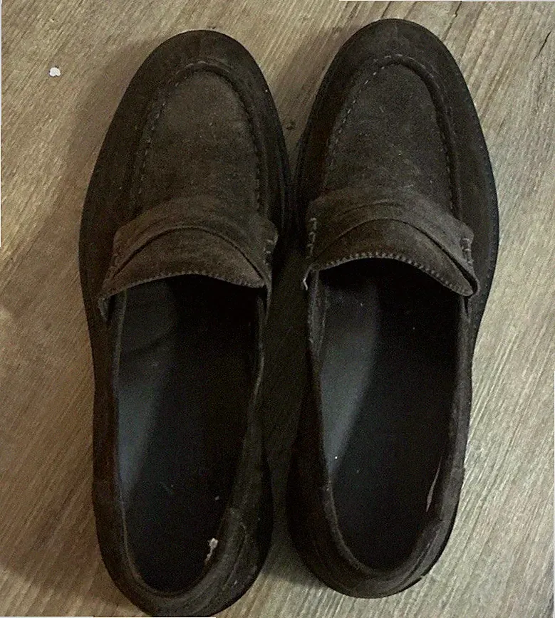 LLOYD Loafer Slipper Dunkelbraun Wildleder Rauleder Profilsohle Gr.46