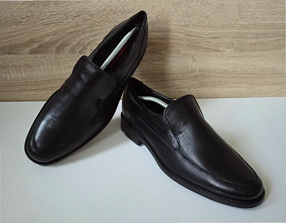 Lloyd Nante Leder Slipper Loafer Mokassin Schuhe Halbschuhe Gr. 10,5 = 45 F