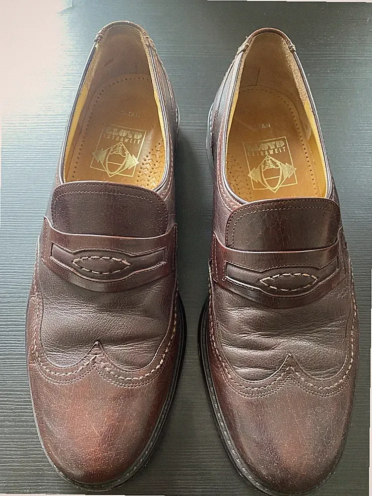 LLOYD Penny Loafer / Halbschuhe Herren – Gr. 46 – Braun – Echtleder