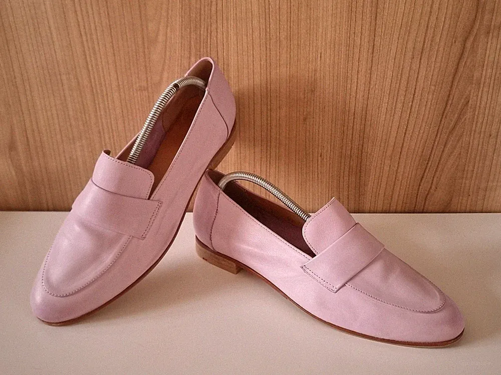 Lloyd Penny Loafer Schuhe Slipper Mokassin Gr. 7 = 40 – 40,5 Lila Flieder