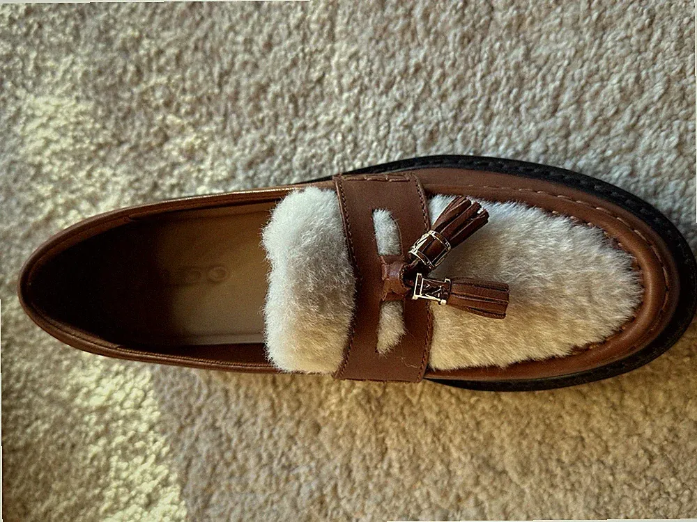Kunstleder Loafer mit Quasten