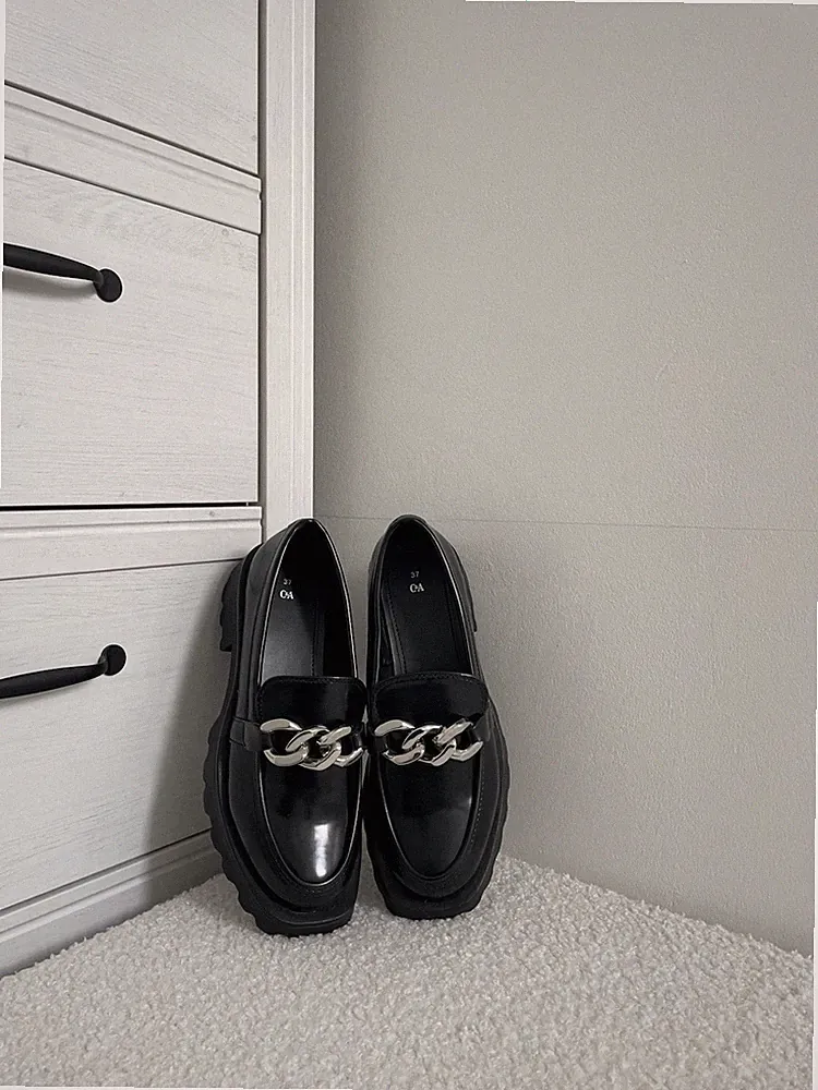 Loafer/Bootsschuhe Schwarz - C&A Gr. 37