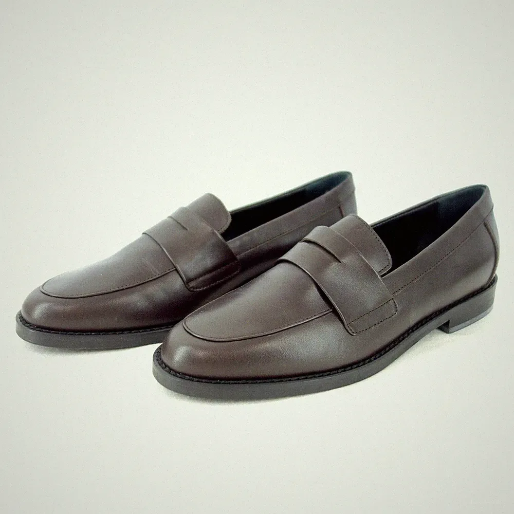 Loafer Casanova Susy Braun Damen Schuhe Elegant Slipper Leder 38,5 Np 149 Neu