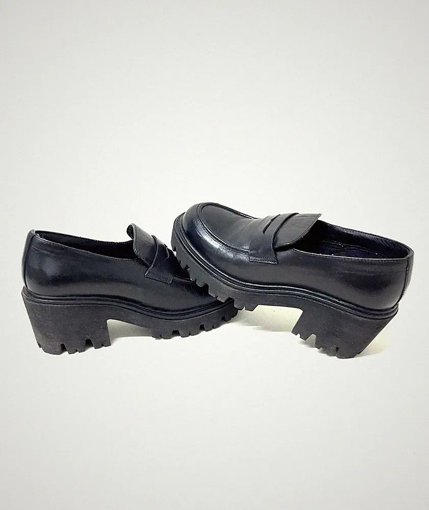 Loafer Damen ANOTHER Plateau Chunky Sohle; Gr. 40; Schwarz; Wie Neu