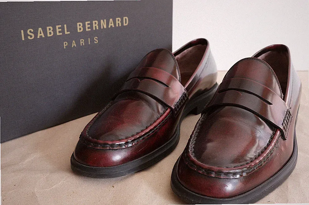 Loafer Gr. 39 bordeaux-rot - Isabel Bernard Paris - 3x getragen