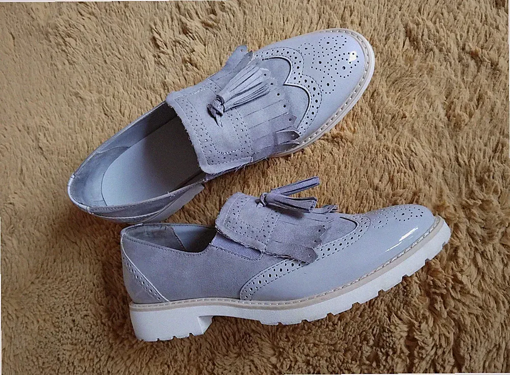 Loafer Grau Star Collection Gr. 40 Damen Schuhe Slipper Halbschuhe