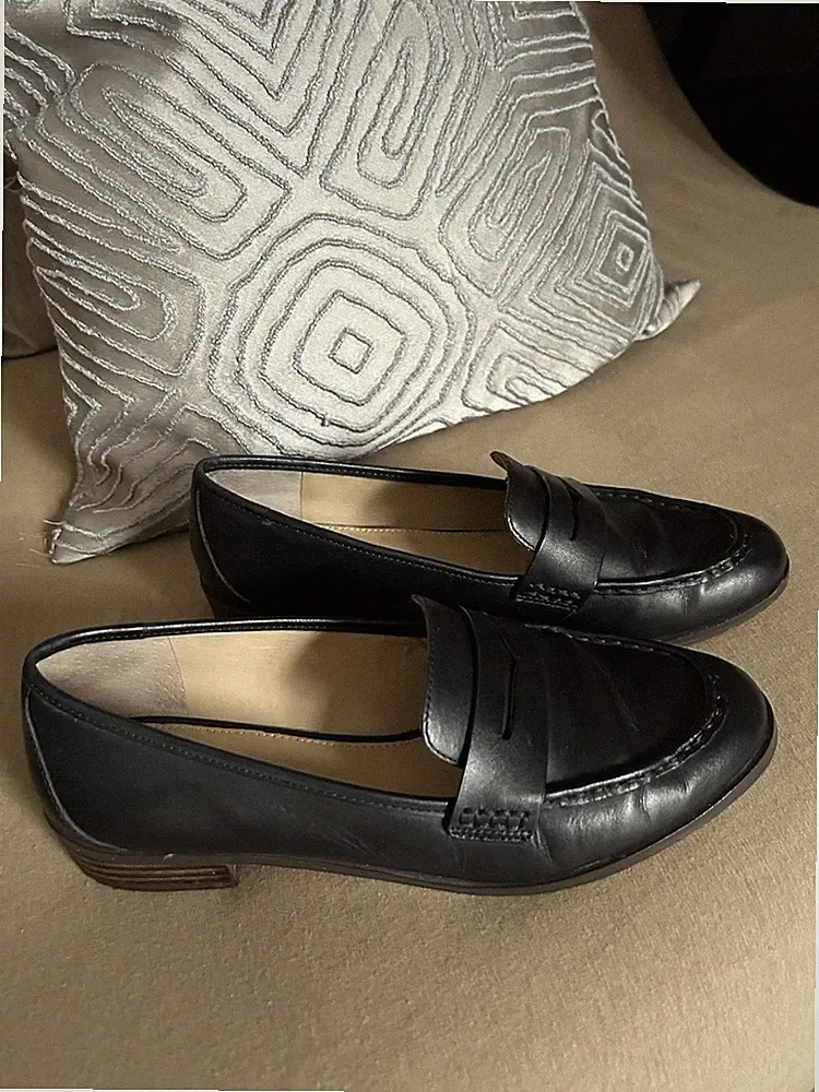 Loafer Landsend Schwarz Leder Gr 38