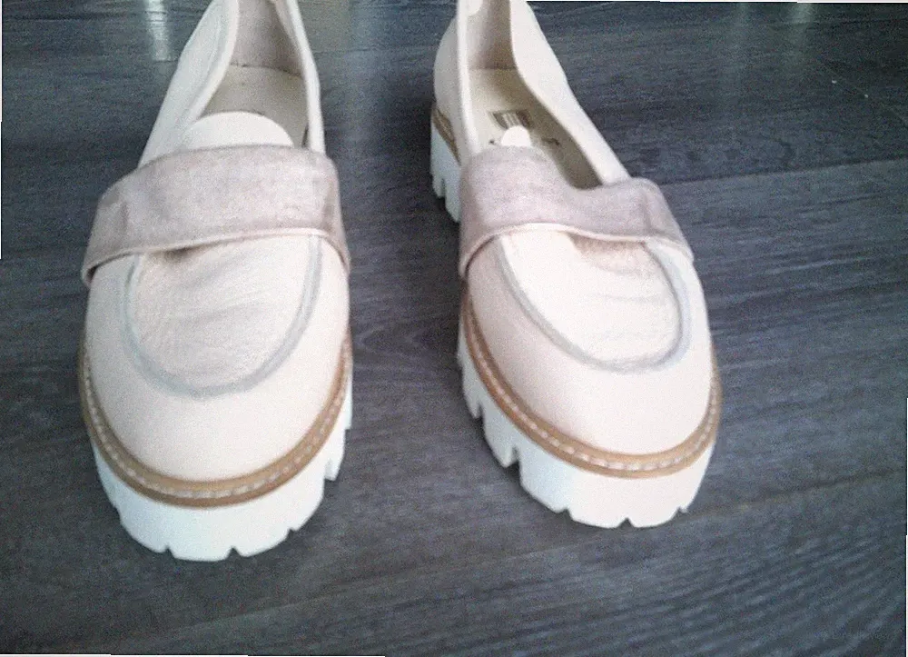 Loafer Mokassins GKM Hirschleder Schuhe Rosa Gr. 37