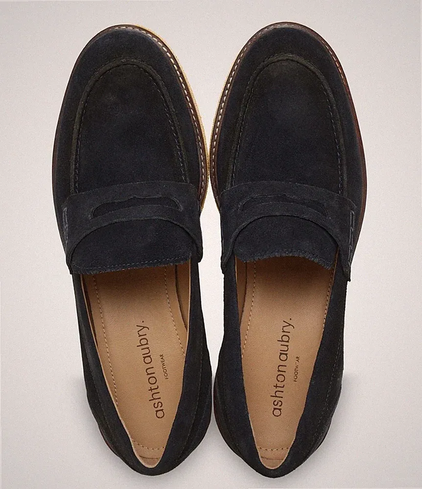 Loafer Premia, Slipper Herren, Ashton Aubry, Blau, Größe 43 - UVP 159,00