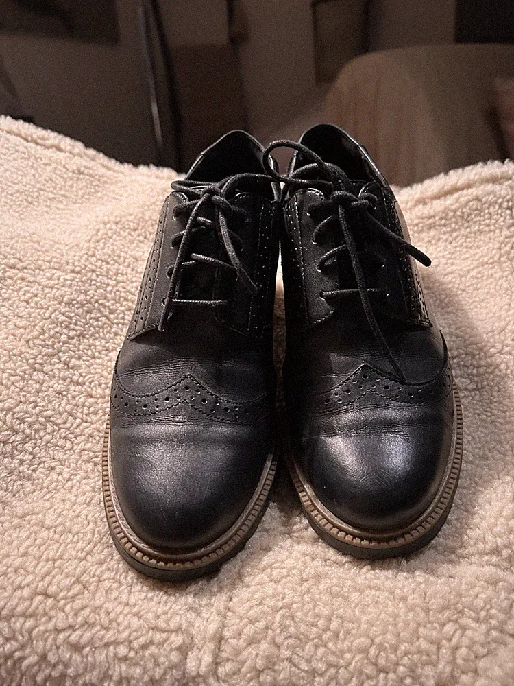 Loafer Schnürschuhe Clarks Somerset Schwarz Leder Neuwertig