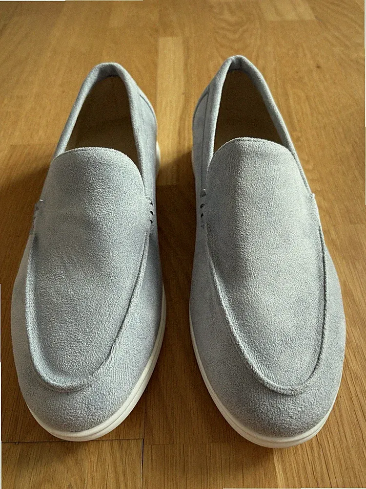 Loafer Schuhe Blaugrau Gr. 39 Neu