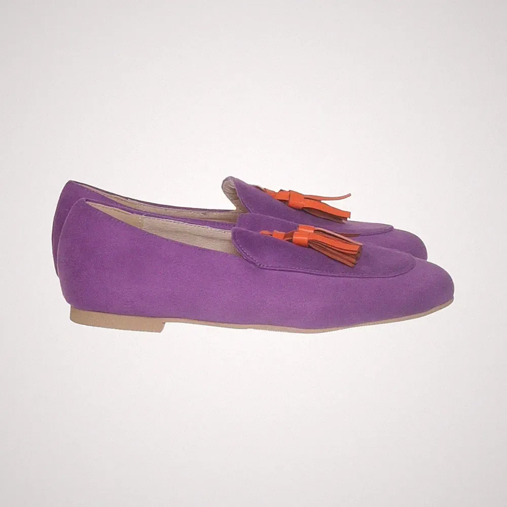 Loafers, Größe: 35, Lila, Damen #VMr