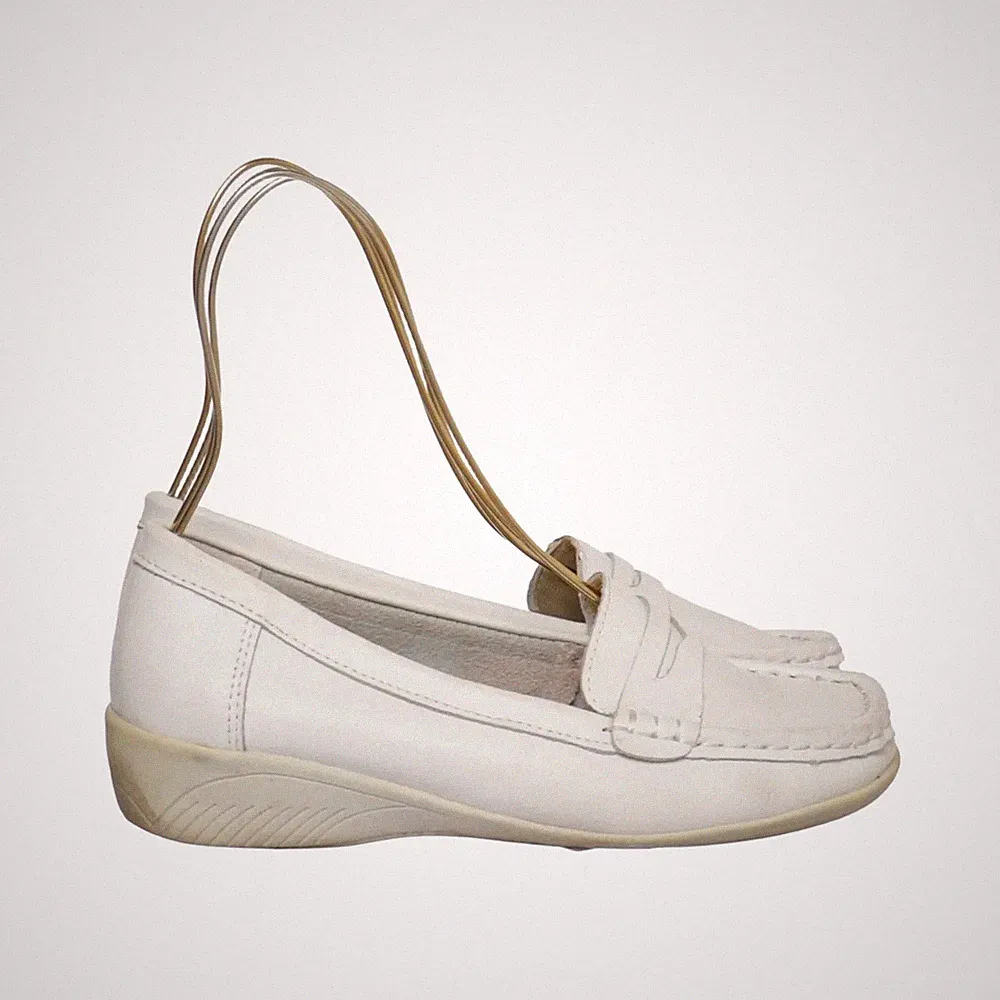 Loafers, Größe: 36, Weiß, Damen #6Bl