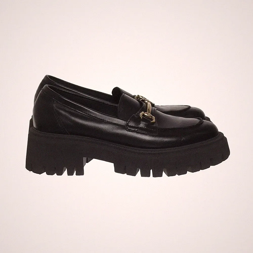 Loafers, Größe: 37, Leder, Schwarz, Damen #51g