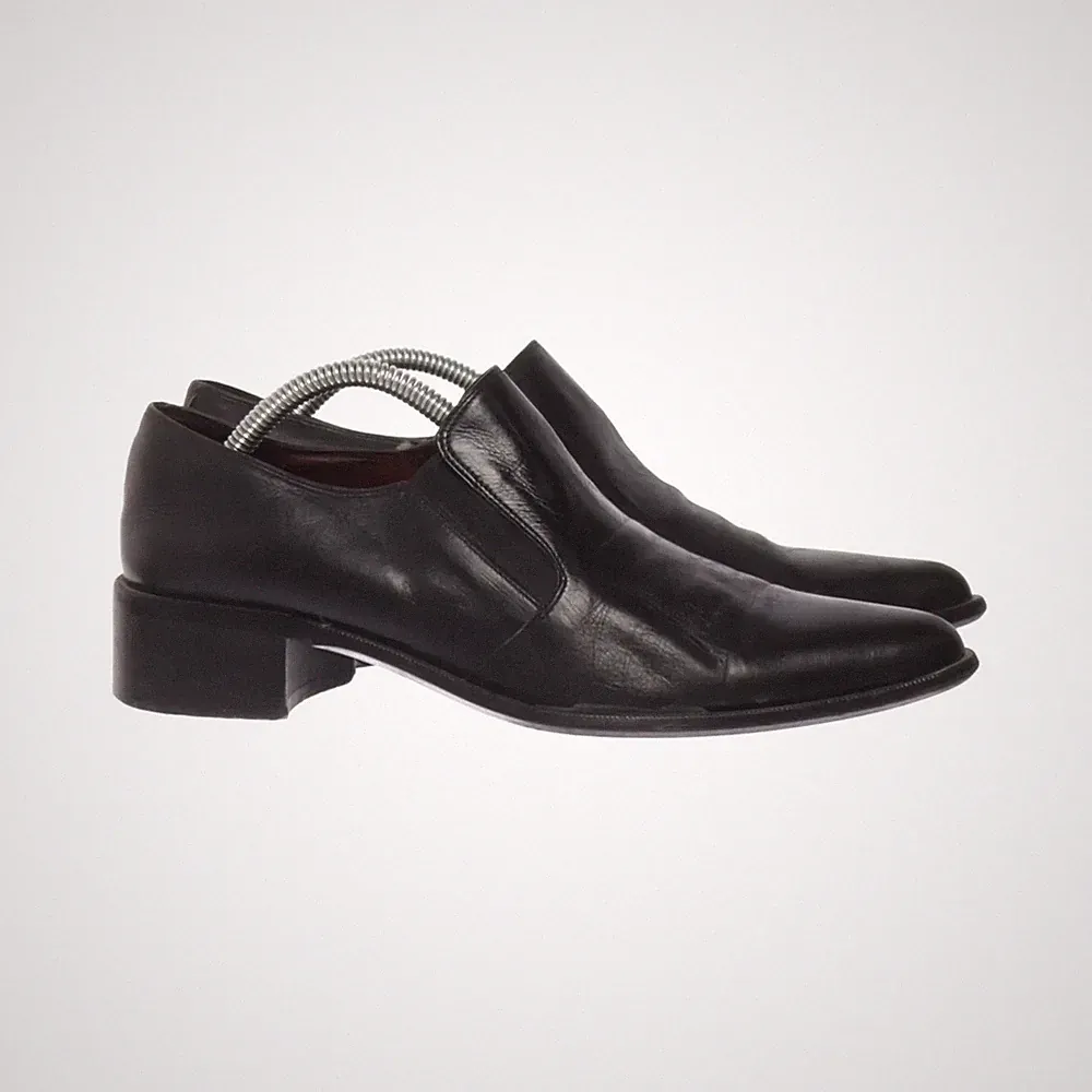 Loafers, Größe: 37, Leder, Schwarz, Herren #HgE