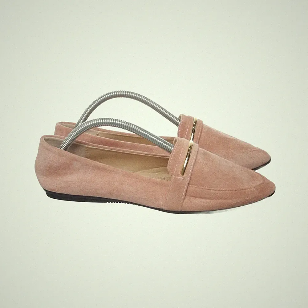 Loafers, Größe: 38, Wildlederimitat/Polyurethan, Pink, Damen #Feu