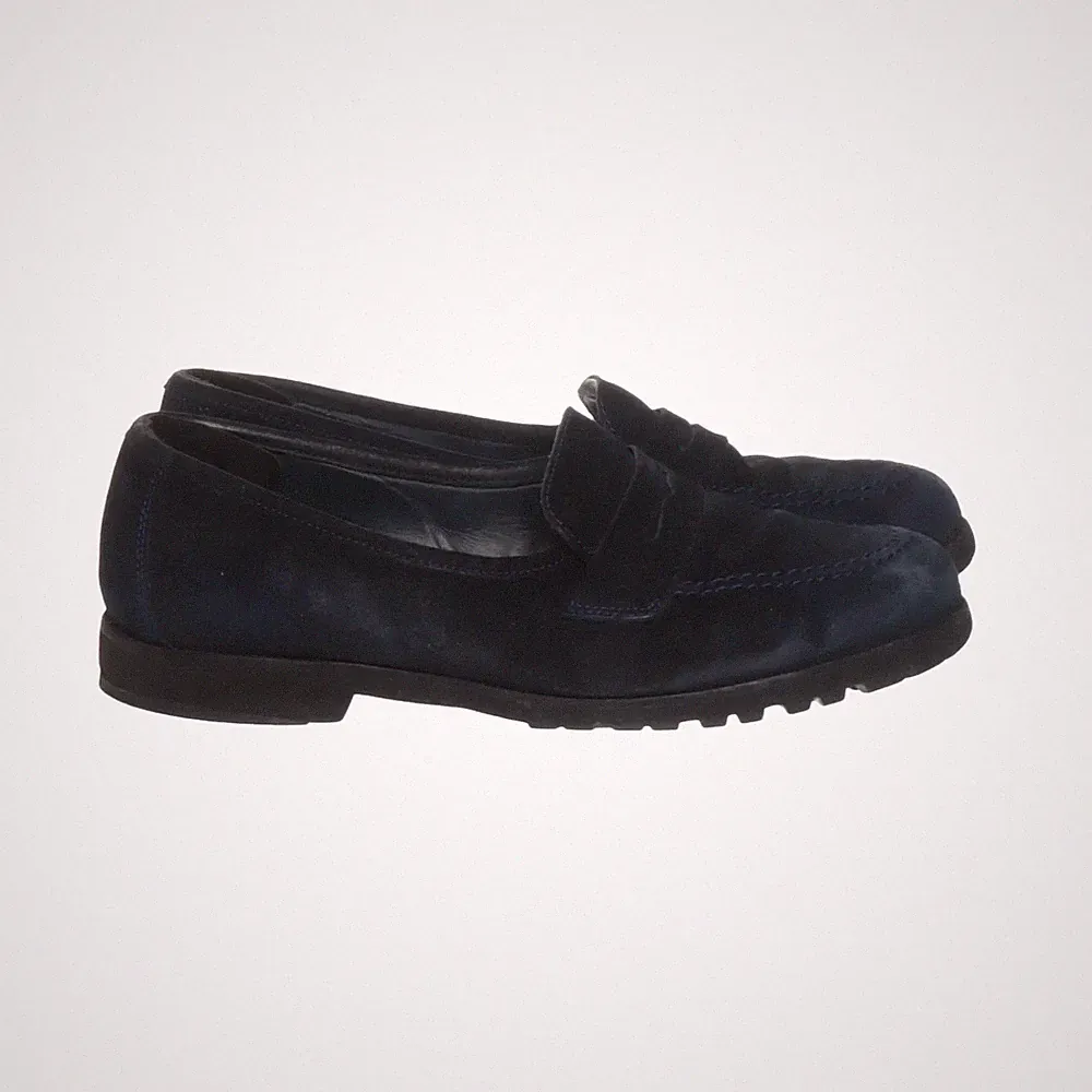 Loafers, Größe: 40, Leder, Blau, Herren #iD2